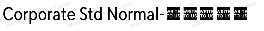 Corporate Std Normal字体转换